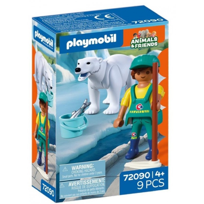 Animals & Friends Πολική Αρκούδα Και Φροντιστής Για 4 Ετών Playmobil 