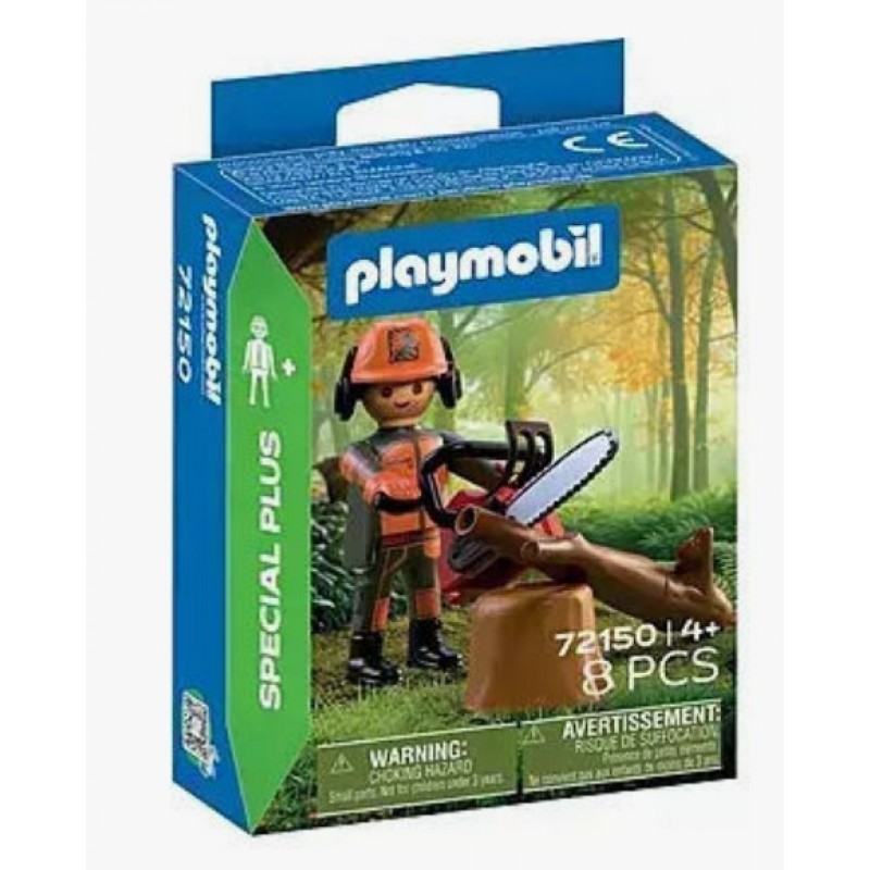 Special Plus Ξυλοκόπος Με Αλυσοπρίονο Για 4 Ετών Playmobil 
