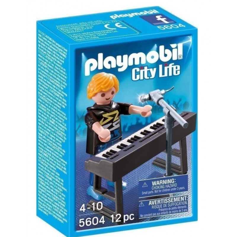 City Life Μουσικός Με Αρμόνιο Για 4-10 Ετών Playmobil 