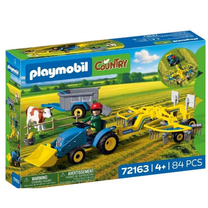 Country Μικρό Τρακτέρ Με Χορτοσυλλέκτη Για 4 Ετών Playmobil 
