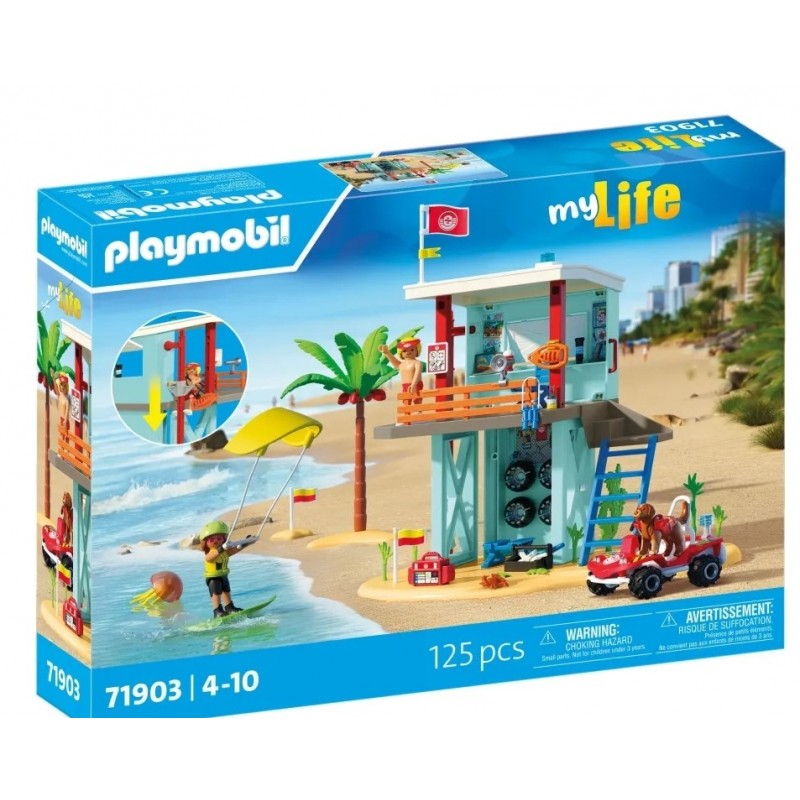 MyLife Πύργος Ναυαγοσώστη Και Όχημα Παραλίας Για 4-10 Ετών Playmobil 