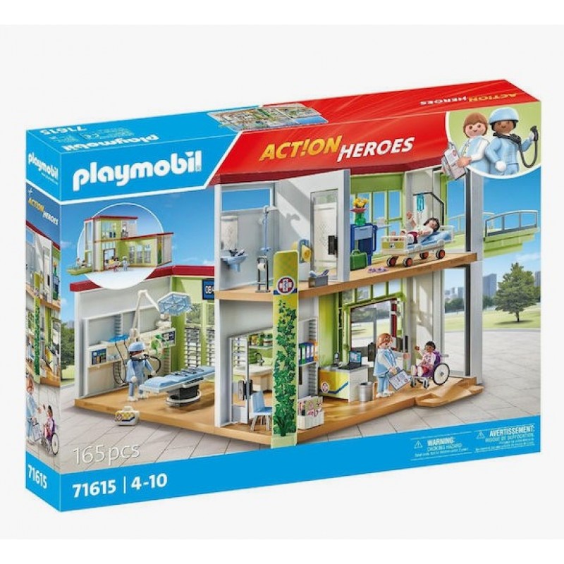 Action Heroes Ιατρικό Κέντρο Για 4-10 Ετών Playmobil 