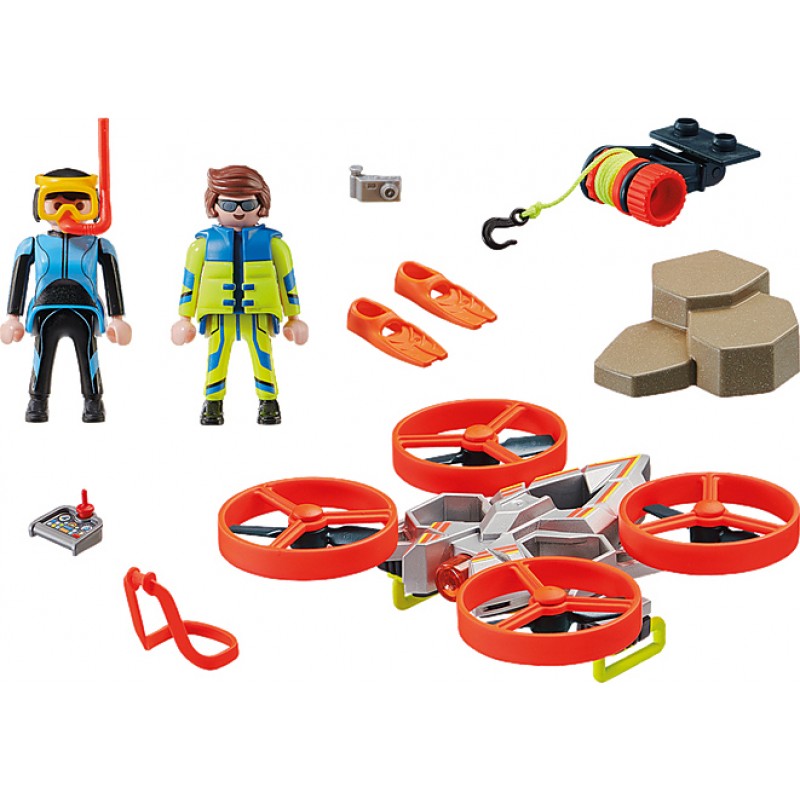 Επιχείρηση Διάσωσης Δύτη Με Drone 70143 Playmobil