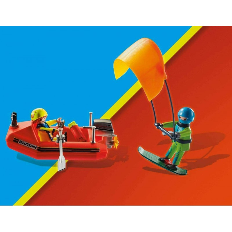 Επιχείρηση Διάσωσης Kitesurfer Με Σκάφος 70144 Playmobil