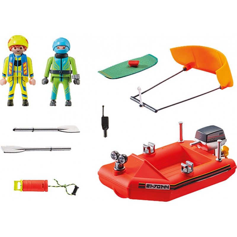 Επιχείρηση Διάσωσης Kitesurfer Με Σκάφος 70144 Playmobil