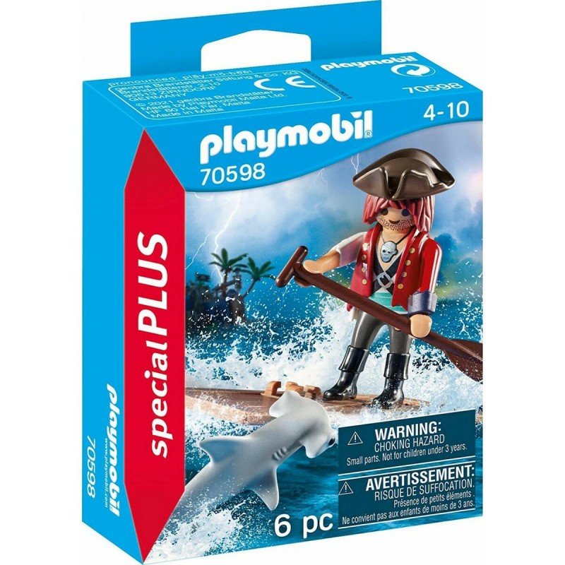 Πειρατής Με Σχεδία Και Σφυροκέφαλος Καρχαρίας 70598 Playmobil
