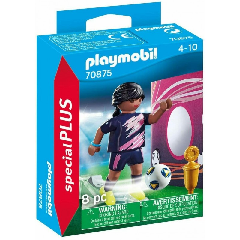 Γυναίκα Ποδοσφαιριστής Με Τοίχο Εξάσκησης 70875 Playmobil