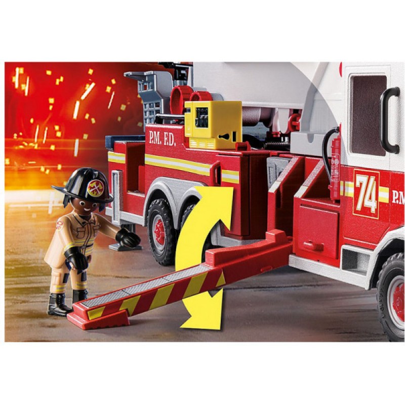US Tower Ladder: Πυροσβεστικό όχημα 70935 Playmobil