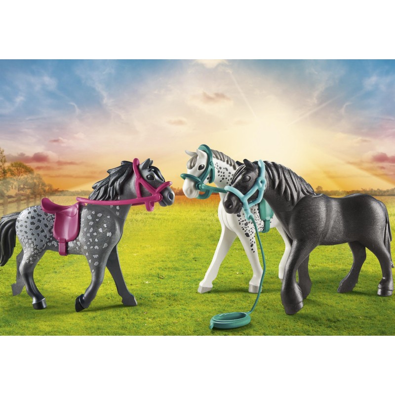 Τρία Άλογα: Friesian Knabstrupper & Andalusian 70999 Playmobil