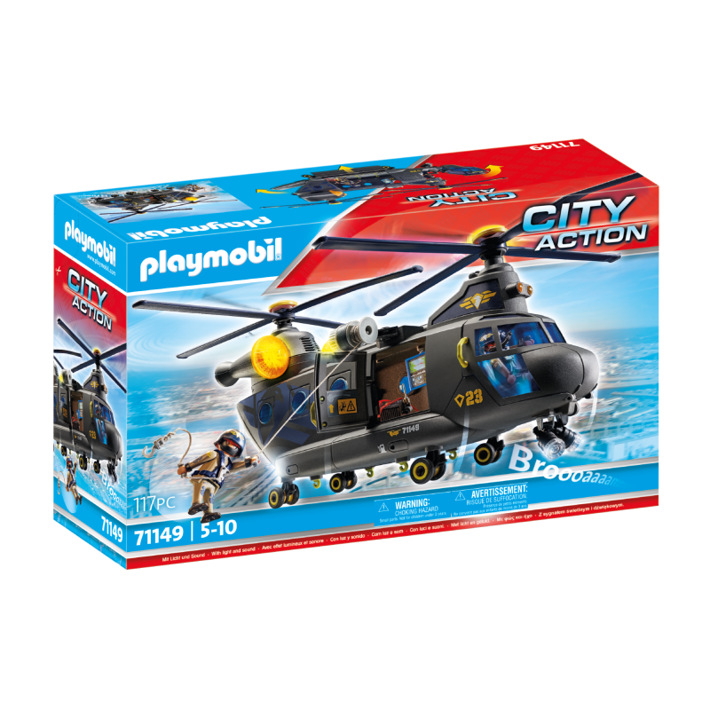 Ελικόπτερο Ειδικών Δυνάμεων Με Δύο Έλικες 71149 Playmobil