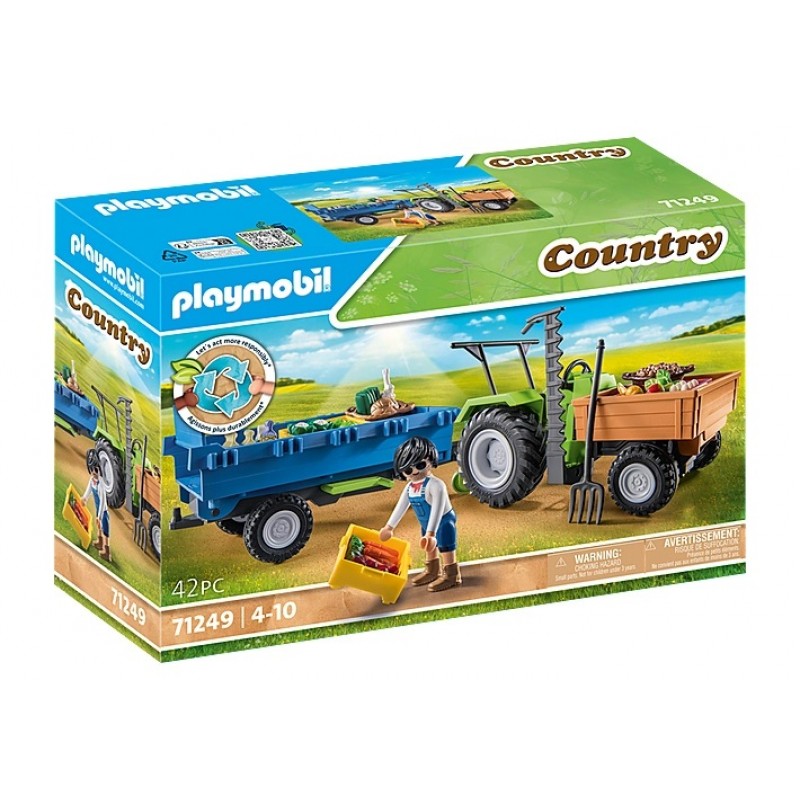Αγροτικό Τρακτέρ Με Καρότσα 71249 Playmobil