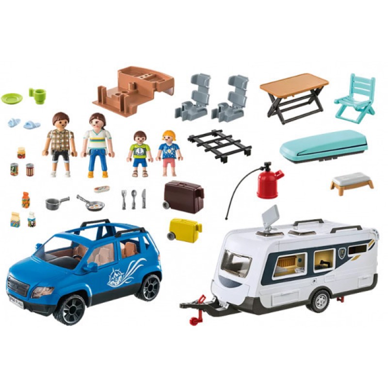 Οικογενειακές Διακοπές Με Ρυμουλκούμενο Τροχόσπιτο 71423 Playmobil