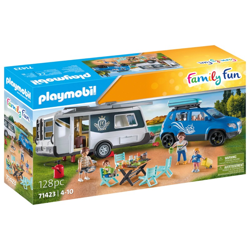 Οικογενειακές Διακοπές Με Ρυμουλκούμενο Τροχόσπιτο 71423 Playmobil