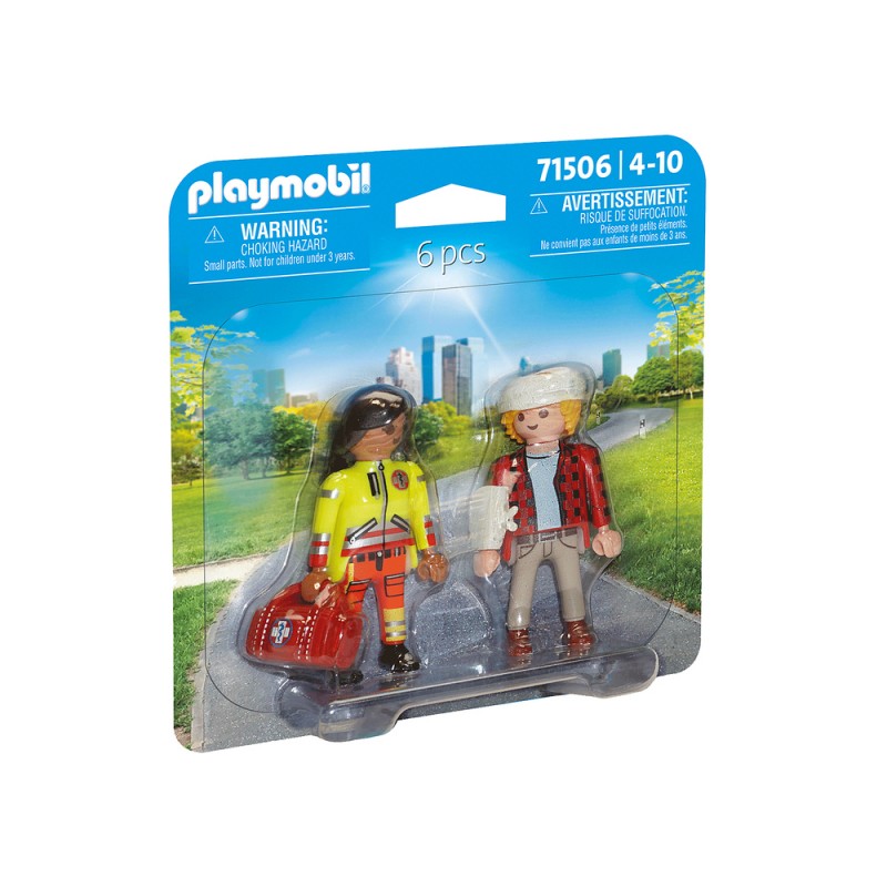 DuoPack Διασώστης Και Τραυματίας 71506 Playmobil