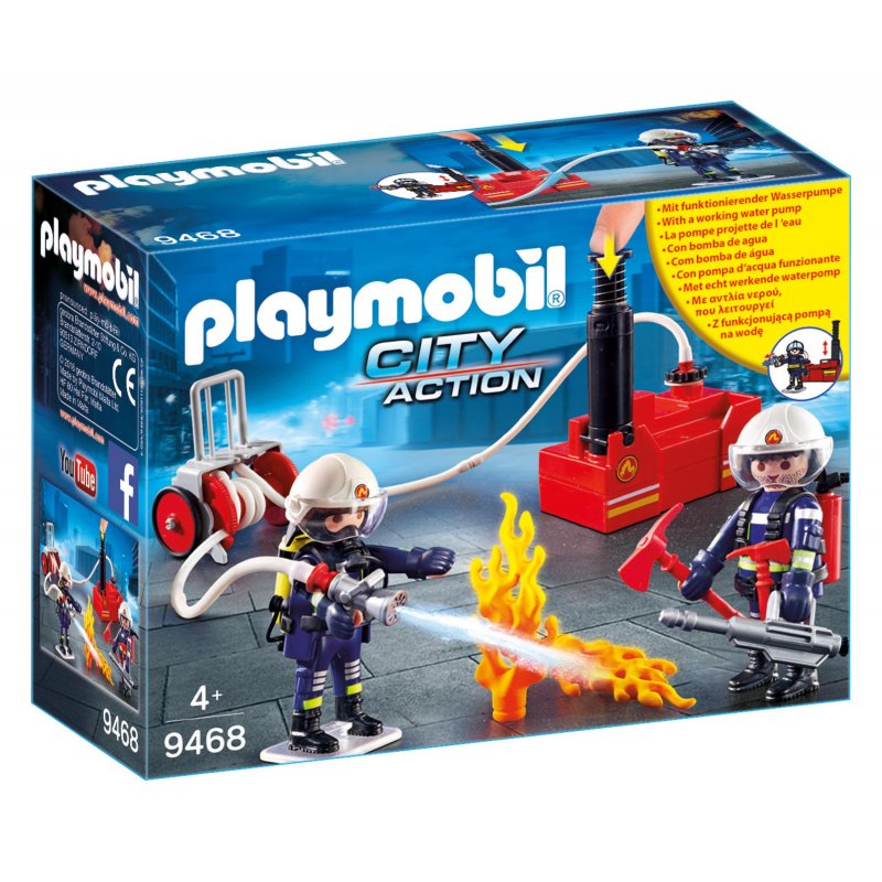 Πυροσβέστες Με Αντλία Νερού 9468 Playmobil