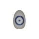 Αυγό Κεραμικό Μάτι Λευκό/Μπλε Δ 4x6εκ Inart