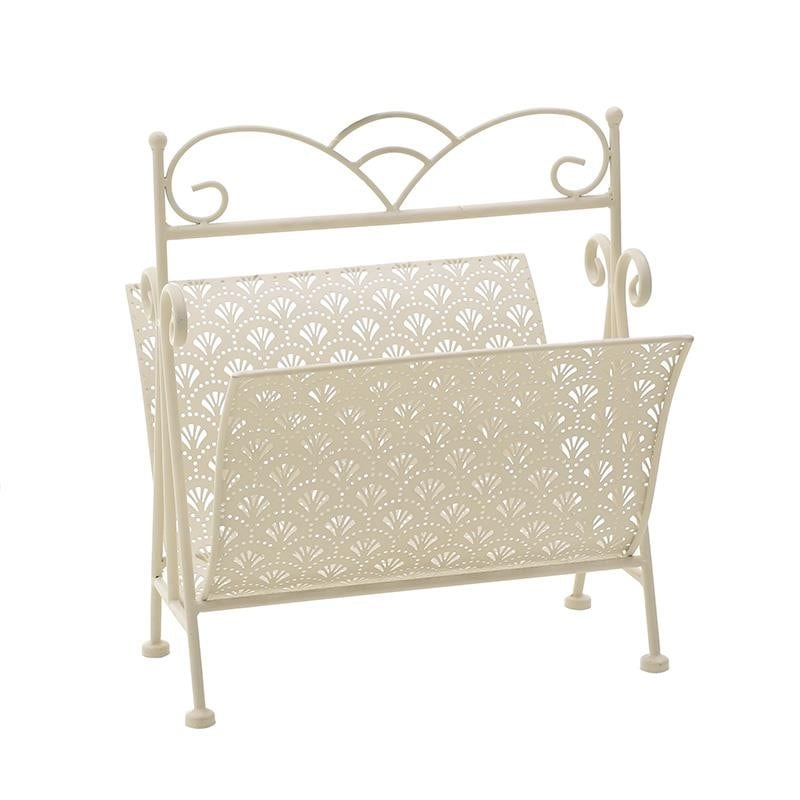 Εφημεριδοθήκη Μεταλλική Λευκή 36x34x42εκ