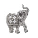 Ελέφαντας Διακοσμητικός Polyresin Αντικέ Ασημί 12x5x13εκ
