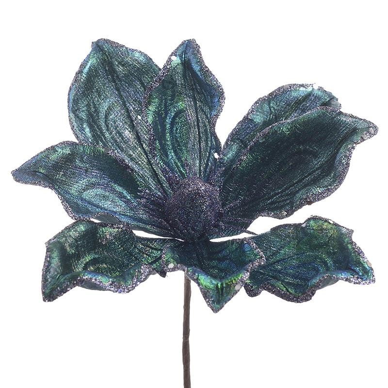 Λουλούδι Πλαστικό/Υφασμάτινο Μπλε/Πράσινο