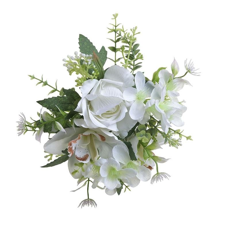 Λουλούδι Στεφάνι Λευκό Δ 20εκ