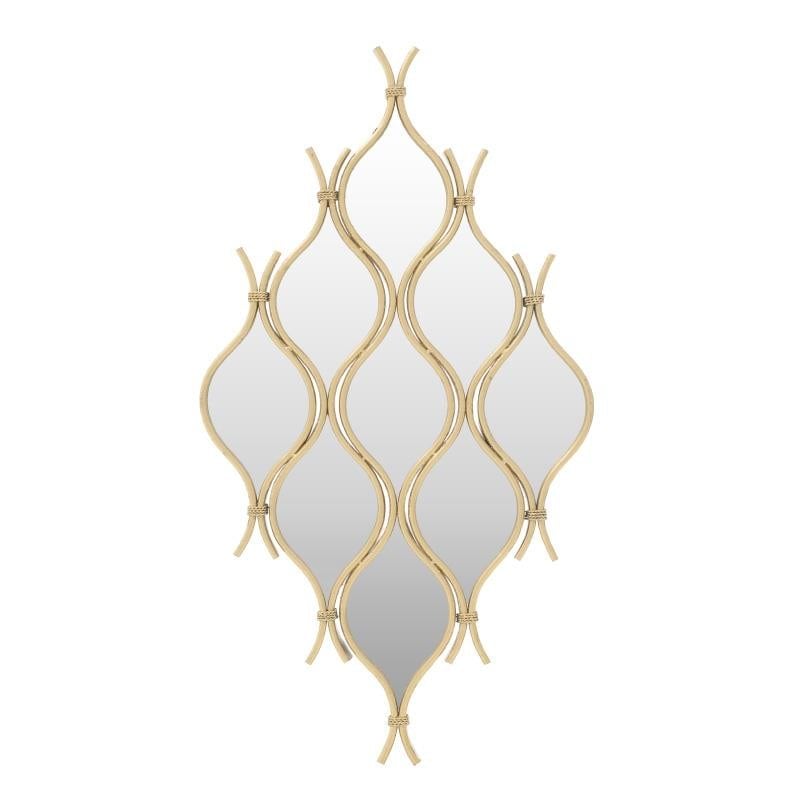 Καθρέπτης Τοίχου Μεταλλικός Χρυσός 54x3x98εκ