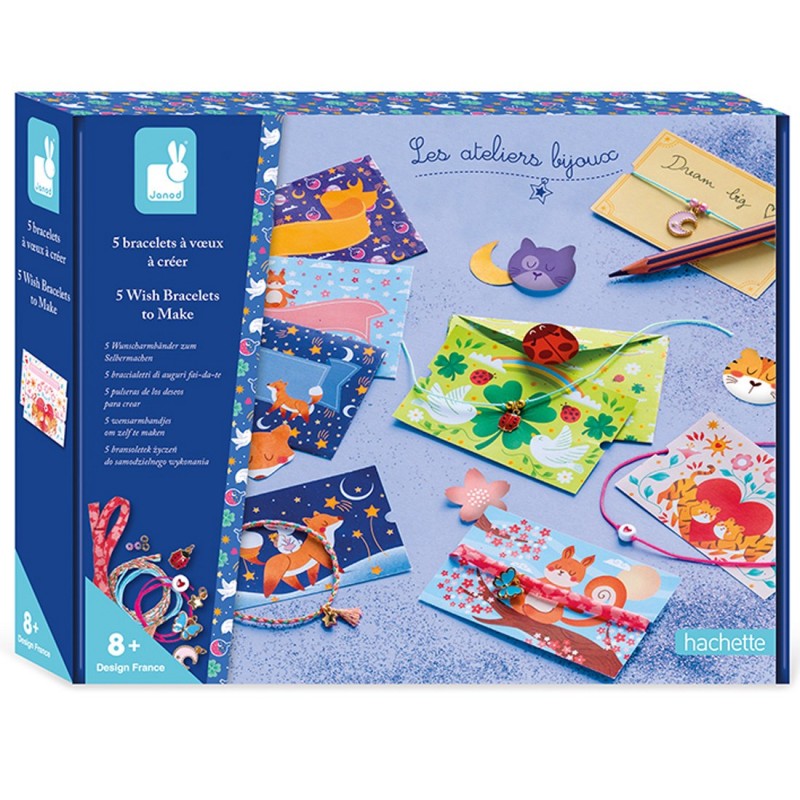 Καλλιτεχνίες Janod Φτιάξτε 5 Βραχιόλια Ευχών Για 8+