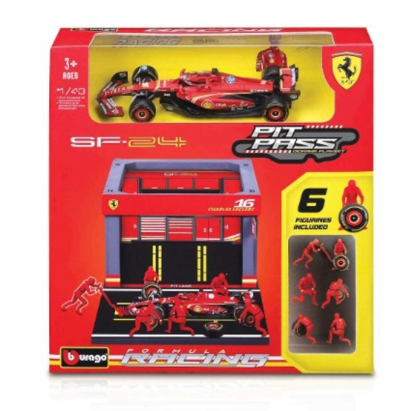 Μινιατούρα Pit Stop Ferrari Sf-2416 Leclerc 1:43 Bburago 