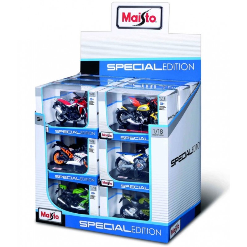 Μοτοσυκλέτα Wheelers In Display Motocross Cycle 1:18 2 1 Τεμάχιο Maisto 