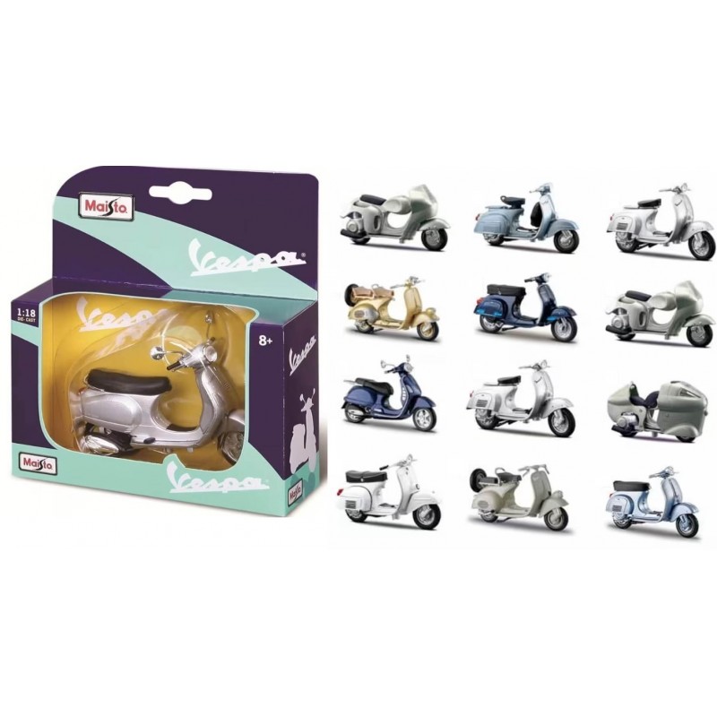 Μηχανή Vespa 1:18 Σε 12 Σχέδια 1 Τμχ Maisto 