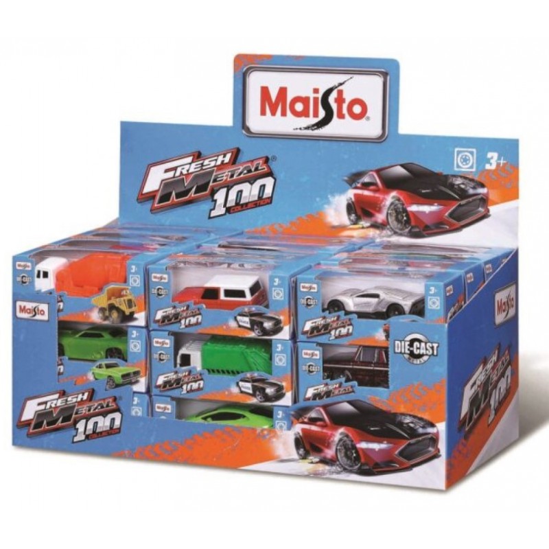 Μινιατούρα FM100 3″ Vehicles With Display Window Box 1 Τμχ Maisto 