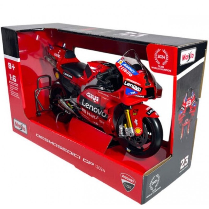 Μινιατούρα1:6 Scale Moto GP 2024 Ducati Lenovo Bagnaia #1 Motorcycle Diecast Model Maisto 