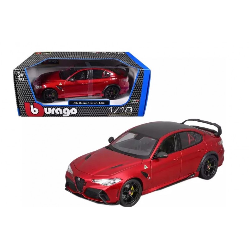 Μεταλλικό Alfa Romeo Giulia GTAM 2020 1/18 Rosso GTA Red Met Bburago 