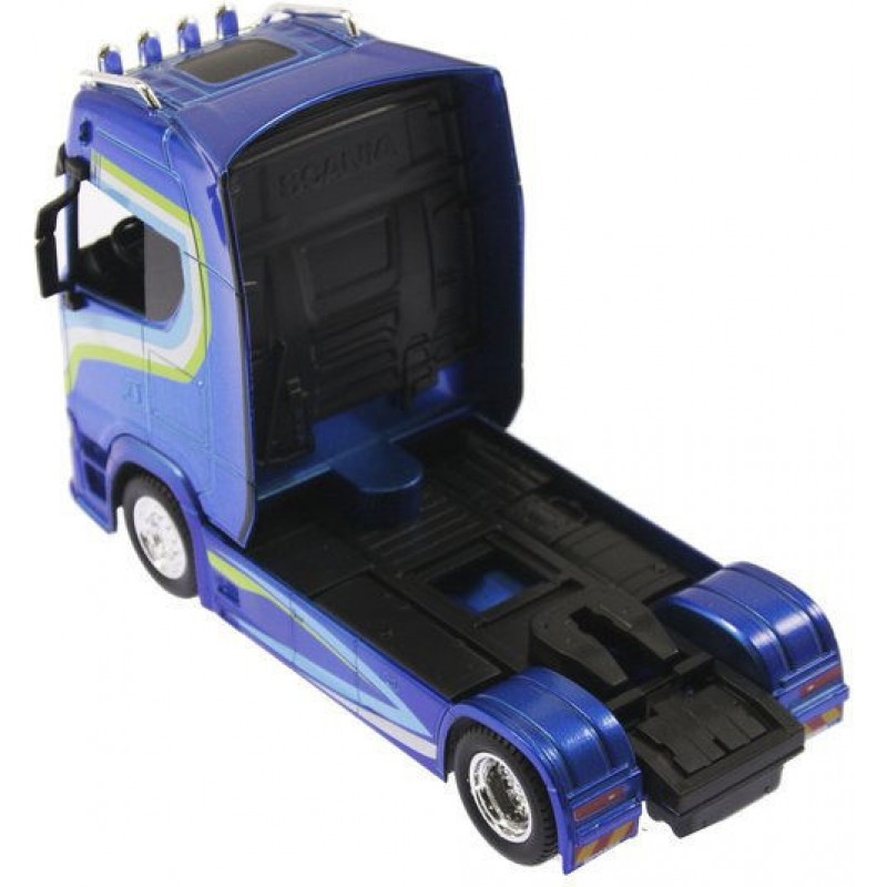 Bburago Street Fire Haulers Custom Cabs Scania 770s Φορτηγό Blue 1:43 για 3+ Ετών