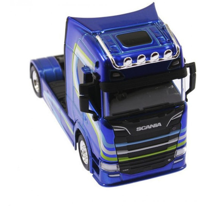 Bburago Street Fire Haulers Custom Cabs Scania 770s Φορτηγό Blue 1:43 για 3+ Ετών