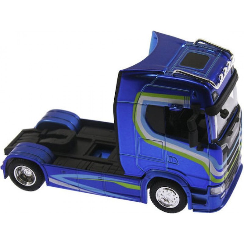 Bburago Street Fire Haulers Custom Cabs Scania 770s Φορτηγό Blue 1:43 για 3+ Ετών