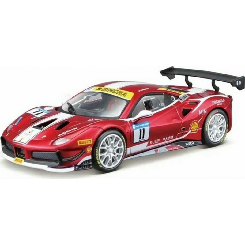 Αυτοκινητάκι Μεταλλικό 1/24 Ferrari Racing 488 Challenge Burago