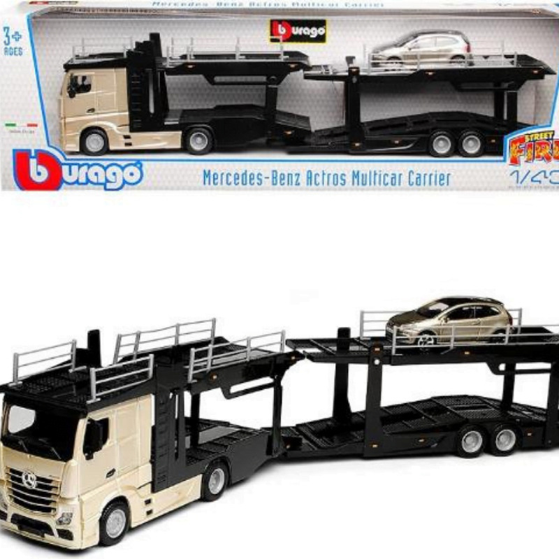 Σετ Φορτηγό 1/43 Mercedes-Benz Actros with Renault Captur Burago