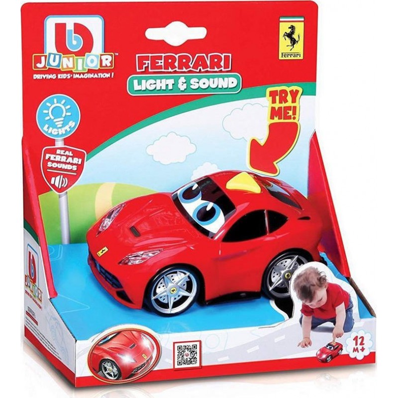 Αυτοκινητάκι Πλαστικό Junior Ferrari Light & Sounds 488 GTB Με Φως Burago