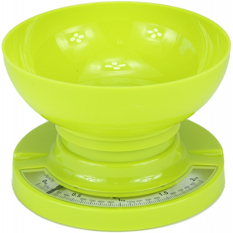 Αναλογική Ζυγαριά Κουζίνας Με Κάδο Έως 2kg Πράσινο Viosarp 