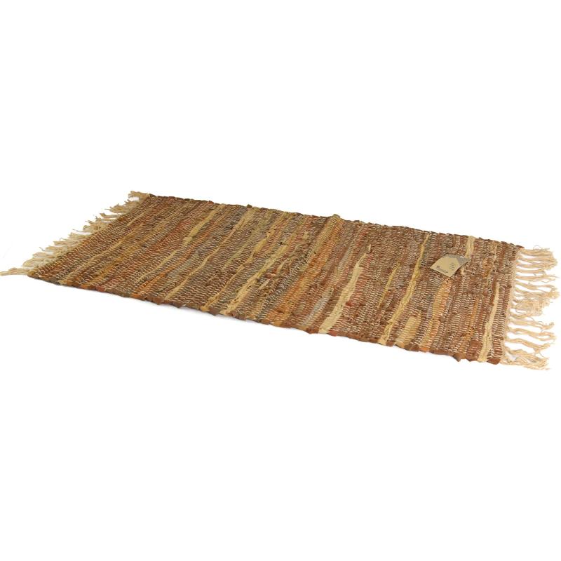 Χαλί Τζακιού Διάδρομος Δερμάτινο Καφέ 80x160cm Viosarp 