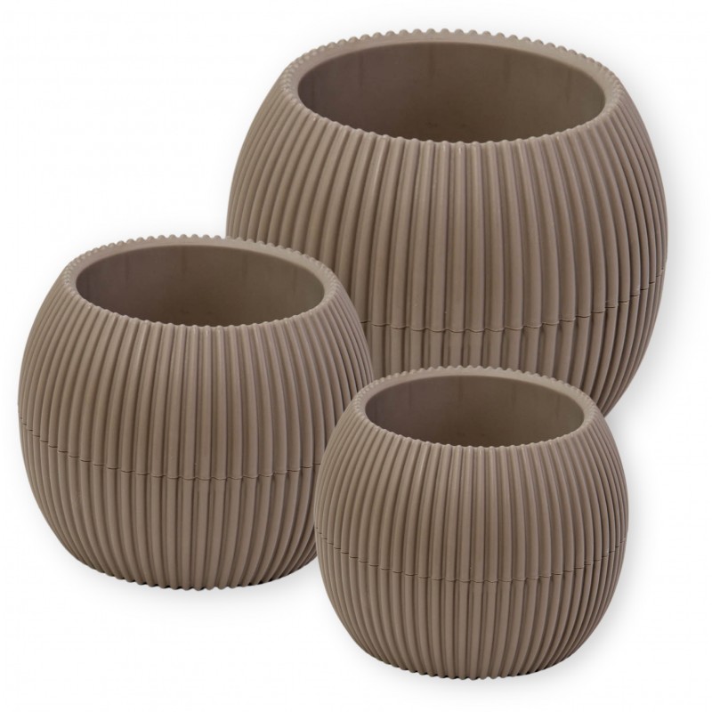 Γλάστρα Για Κάκτο Στρόγγυλη Coral No362 11.8x9.2cm 0.35L Με Πιάτο Viosarp 