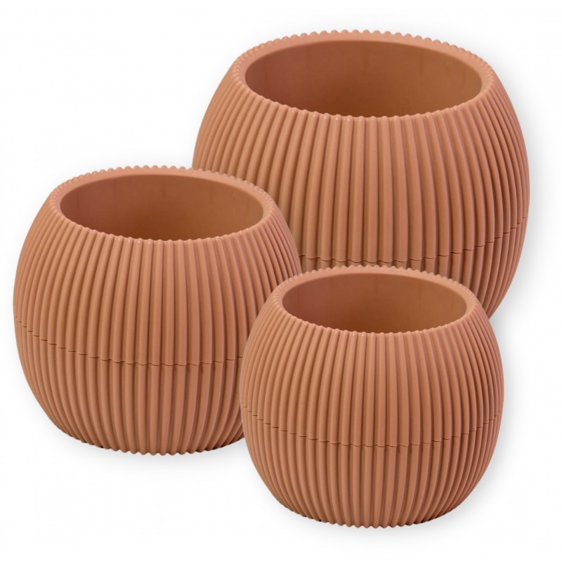 Γλάστρα Για Κάκτο Στρόγγυλη Coral No362 11.8x9.2cm 0.35L Με Πιάτο Viosarp 