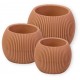 Γλάστρα Για Κάκτο Στρόγγυλη Coral No362 11.8x9.2cm 0.35L Με Πιάτο Viosarp 