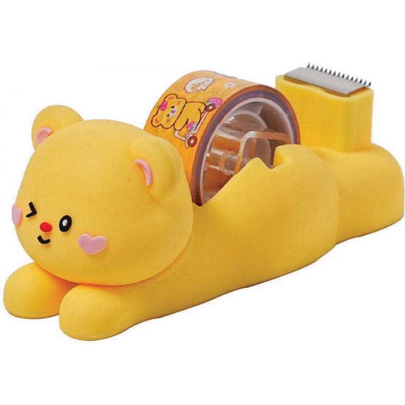 Βάση Κολλητικής Ταινίας Happy Life Yellow Bear 1.8εκ X 10m Gim