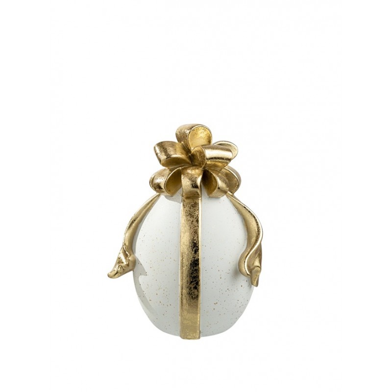 ΠΟΛΥΕΣΤΕΡΙΚΟ ΑΥΓΟ ΦΙΟΓΚΟΣ ΛΕΥΚΟ ΧΡΥΣΟ 9,5Χ10,5Χ15,3ΕΚ