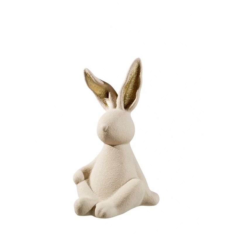 ΚΕΡΑΜΙΚΟΣ ΛΑΓΟΣ ΜΠΕΖ ΜΕ ΧΡΥΣΑ ΑΥΤΙΑ 10,5Χ10Χ19ΕΚ