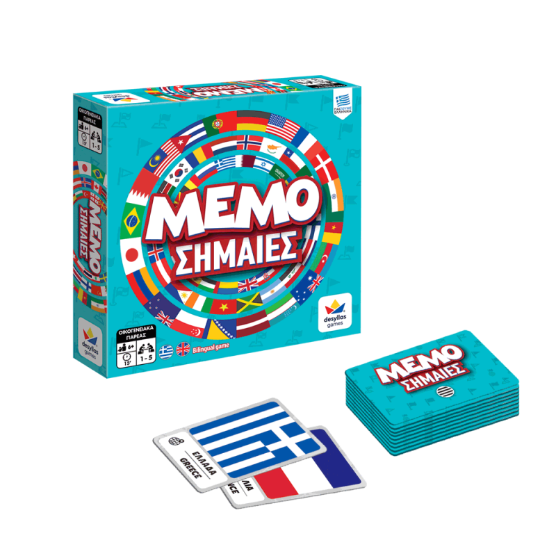 Επιτραπέζιο Παιχνίδι Memo Σημαίες