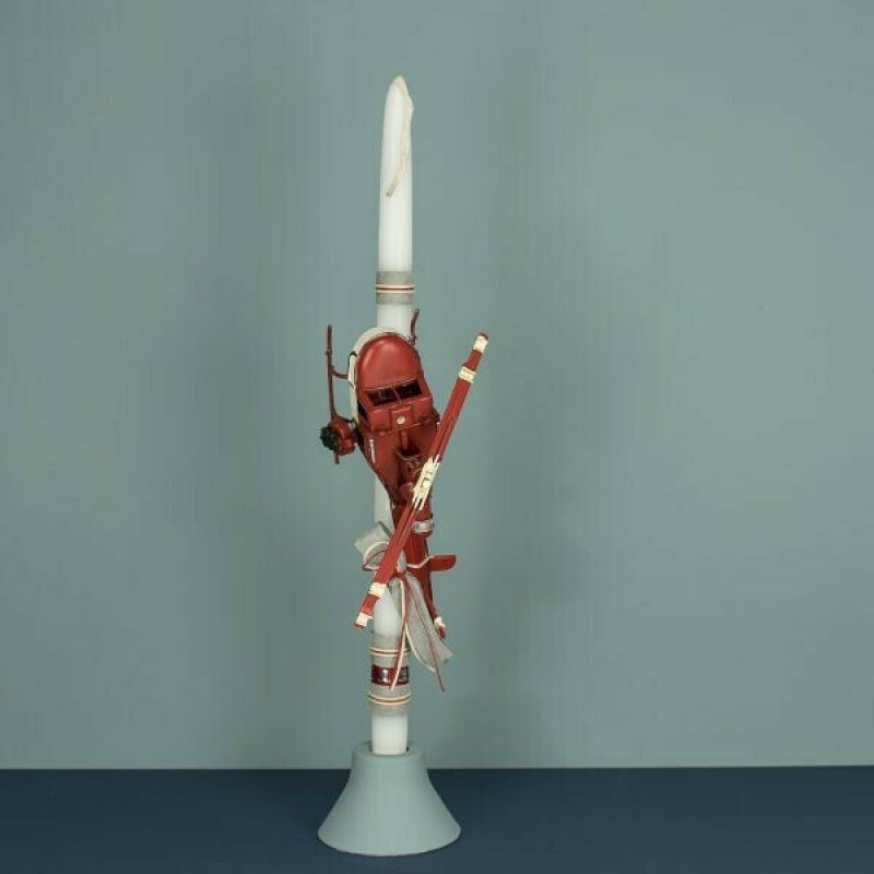 Πασχαλινή Λαμπάδα Χειροποίητη Ελικόπτερο