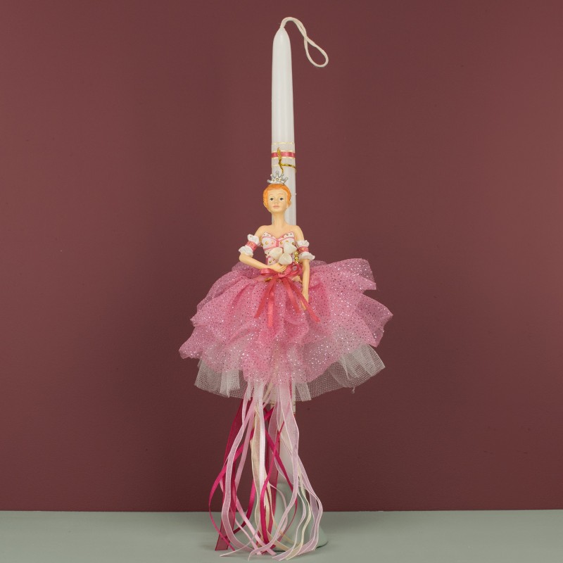 Πασχαλινή Λαμπάδα Χειροποίητη Πριγκίπισσα Τούλια