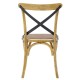 Καρέκλα ξύλινη με ψάθινο κάθισμα       45x42x88εκ